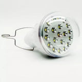 Bec cu LED-uri Portabil cu Mini Panou Solar, Baterie Reîncărcabilă, 5W