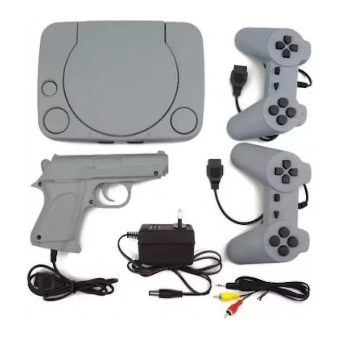 Consolă de Jocuri TV pe 8 Biți cu Pistol și 2 Joystick-uri, Compatibilă cu Casete de 8 Biți