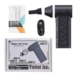 Suflantă de Aer Turbo Mini Jet Fan, 130.000 RPM, 52 m/s, cu Motor fără Perii și Duză Suplimentară