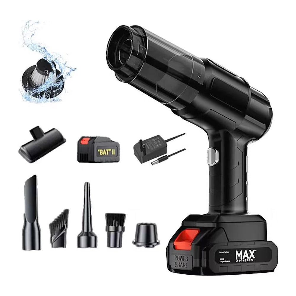 Aspirator Auto 6 în 1 fără Fir, Multifuncțional, 100W, cu Filtru HEPA Lavabil