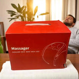 Aparat de Masaj Shiatsu pentru Gât, Umeri și Spate, cu Căldură, Wireless și Pliabil