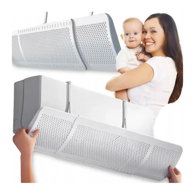 Deflector Universal Reglabil pentru Aparate de Aer Condiționat, din Plastic, Montaj fără Unelte