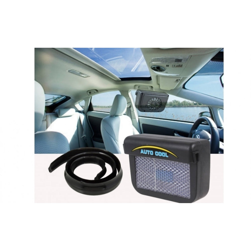 Ventilator Solar pentru Mașină Auto Cool, cu Panou Solar, Montaj pe Geam
