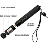 Laser Pointer cu LED Verde 532 nm, Acumulator 4500 mAh, cu Cutie
