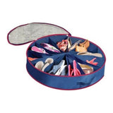 Organizator Rotund pentru Încălțăminte Shoe-Go Round, 12 Secțiuni, cu Fermoar