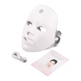 Mască Facială LED cu Mai Multe Culori de Lumină, Alimentare USB