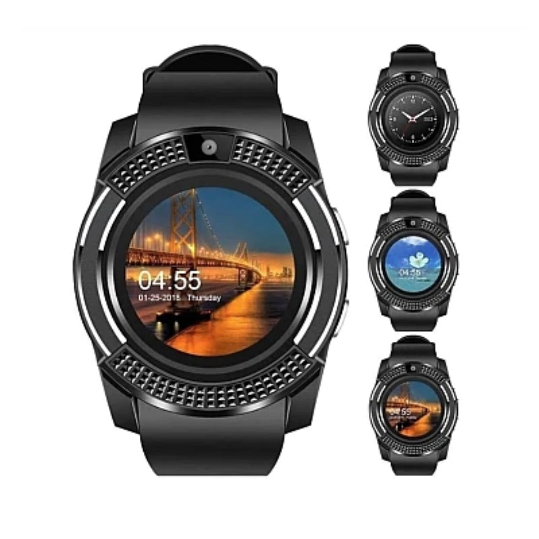 Smartwatch V8 cu Cartelă SIM, Cameră și Notificări Facebook și WhatsApp