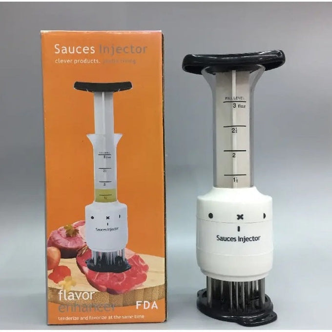 Aparat pentru Frăgezit Carnea cu Injector pentru Sos sau Ulei, cu Lame din Inox și 2 Trepte