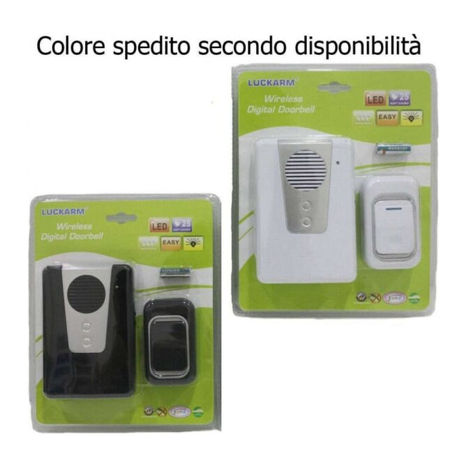 Sonerie Wireless 3905 cu 25 de Melodii și Lumină LED, Rezistentă la Apă