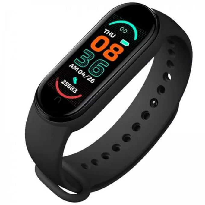 Brățară Fitness Smart M5, Ritm Cardiac, Notificări, Bluetooth, IP66, Alertă Sedentarism, Neagră