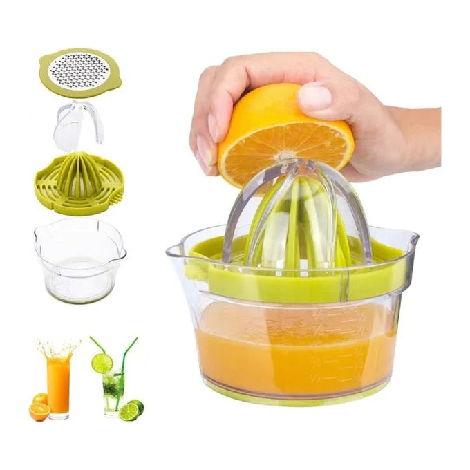 Storcător Manual din Plastic pentru Citrice, 7,5 x 6,5 cm, cu Orificiu de Scurgere