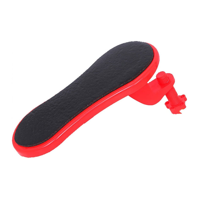 Suport Ergonomic pentru Braț la Birou, Roșu, Reglabil, din Plastic ABS, Rotativ 180°