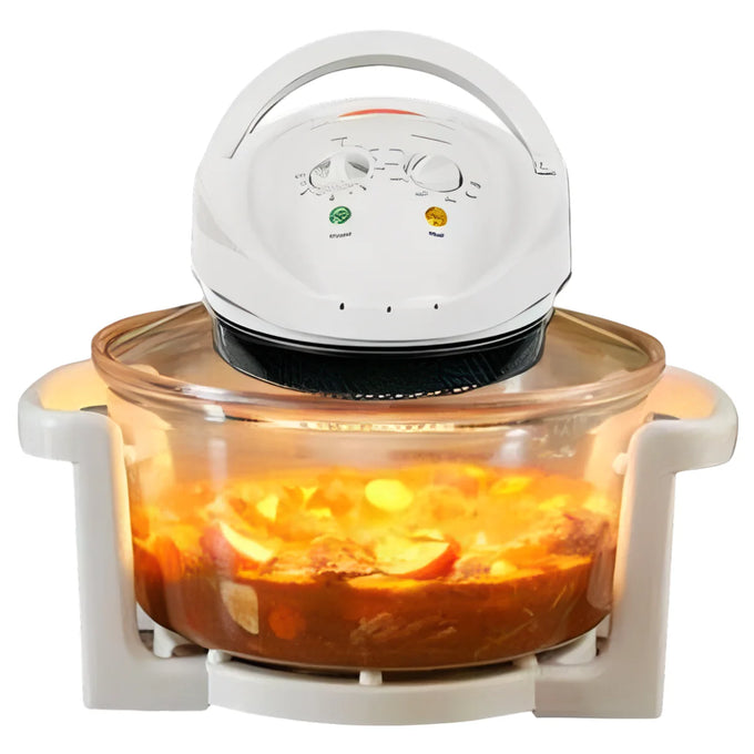Cuptor Turbo cu Convecție FlavorWave, 1200W, cu Infraroșu și Halogen, Vas din Sticlă
