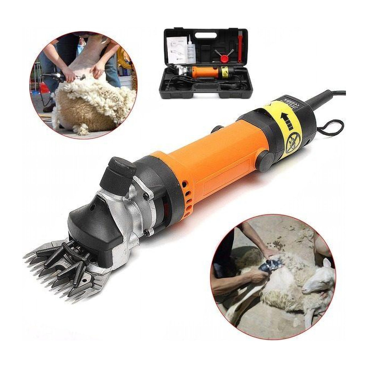 Mașină Electrică Profesională de Tuns Oi, 850W, 2400 Rotații pe Minut, cu Cablu de 5 m