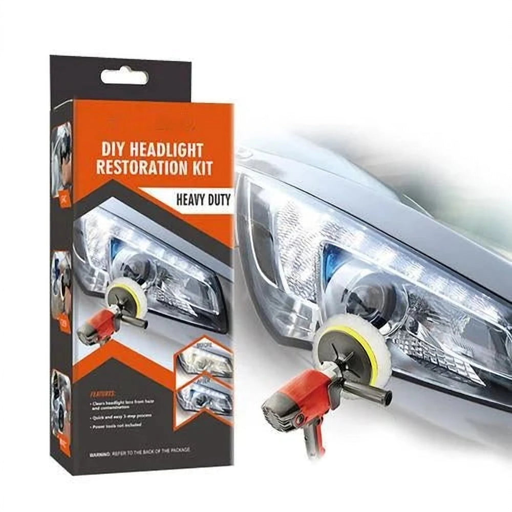 Kit Restaurare Faruri Polish Headlight, cu Accesorii pentru 2 Faruri