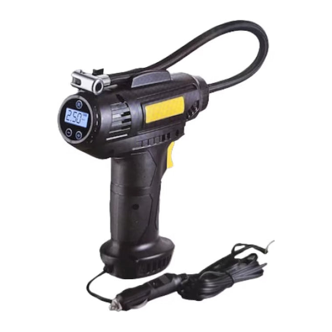 Compresor Auto fără Fir 72W, 7,2V, Presiune 10 Bar, cu Ecran Digital și Lumină LED