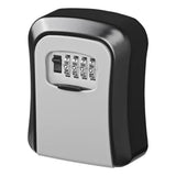 Seif pentru Chei cu Cifru din 4 Cifre, din Metal, Negru sau Gri, 12 x 9 x 4 cm