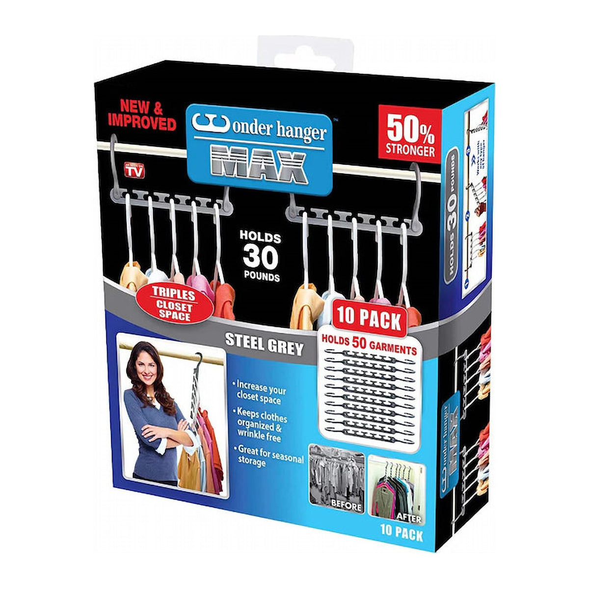 Umerașe NEW&TECK din Plastic, care Economisesc Spațiul în Dulap