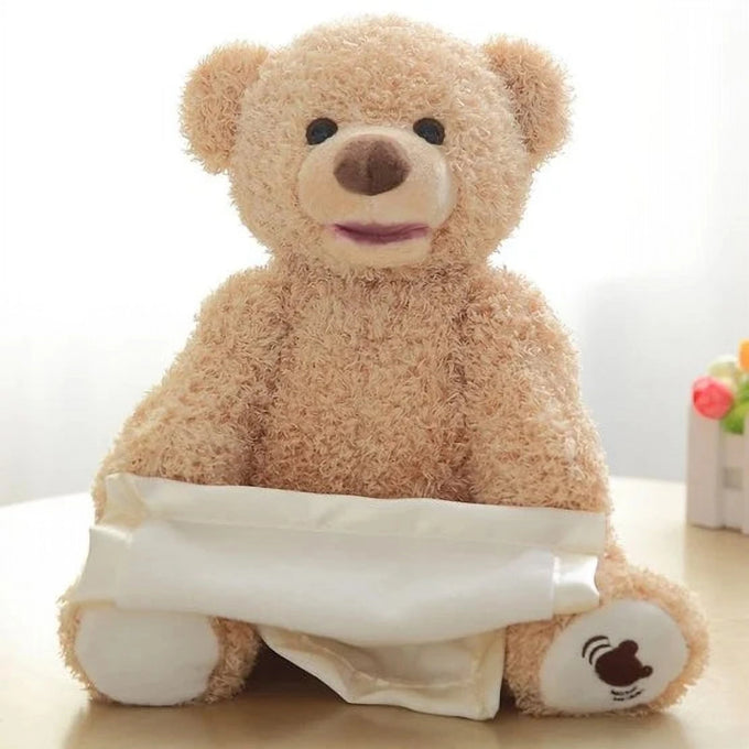 Ursuleț de Pluș Interactiv Cucu-Bau Peek a Boo, 30 cm, cu Melodii