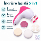 Aparat de Curățare și Masaj Facial 5 în 1 – Ten Curat și Catifelat, Acasă