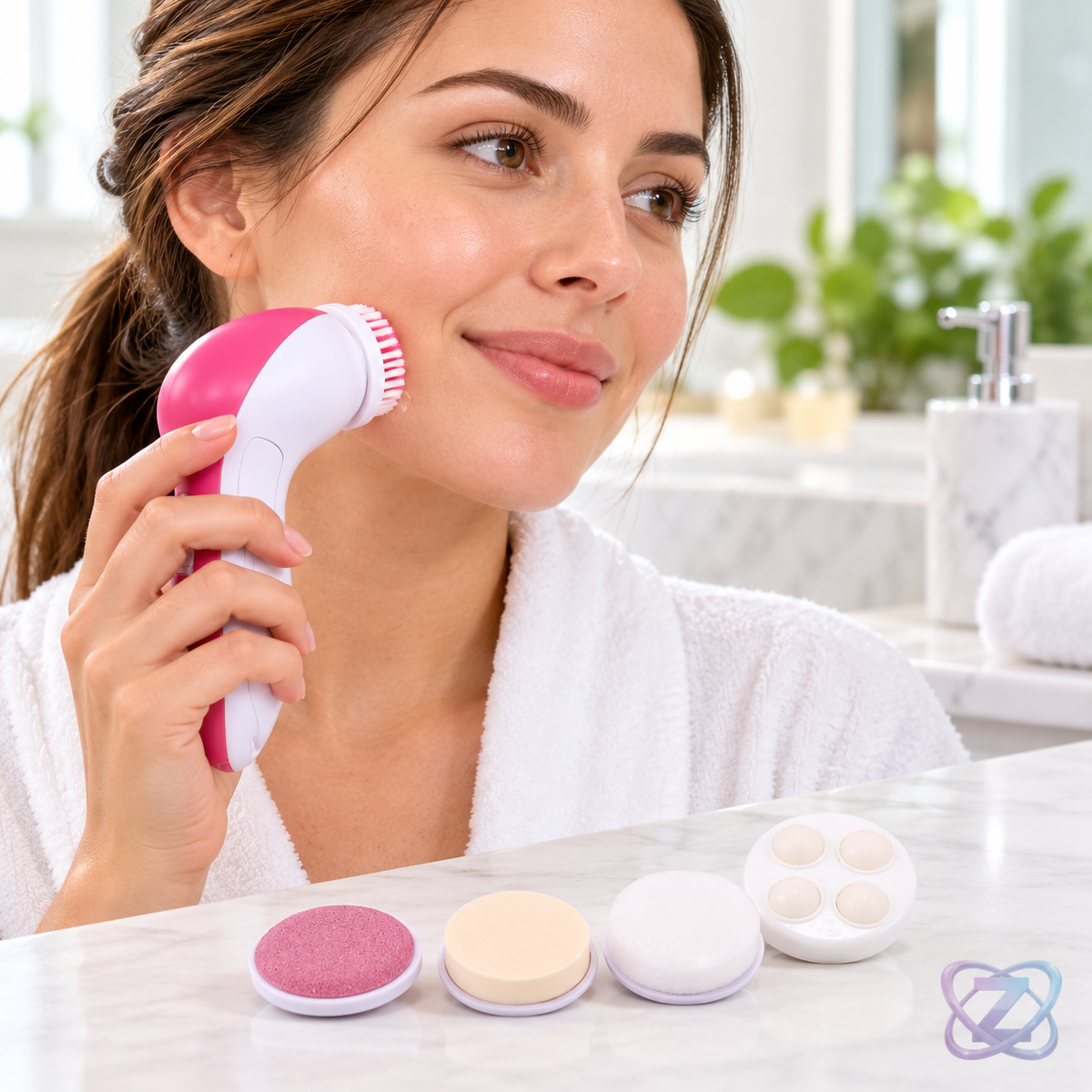 Aparat Masaj Facial 5 in 1 – în utilizare