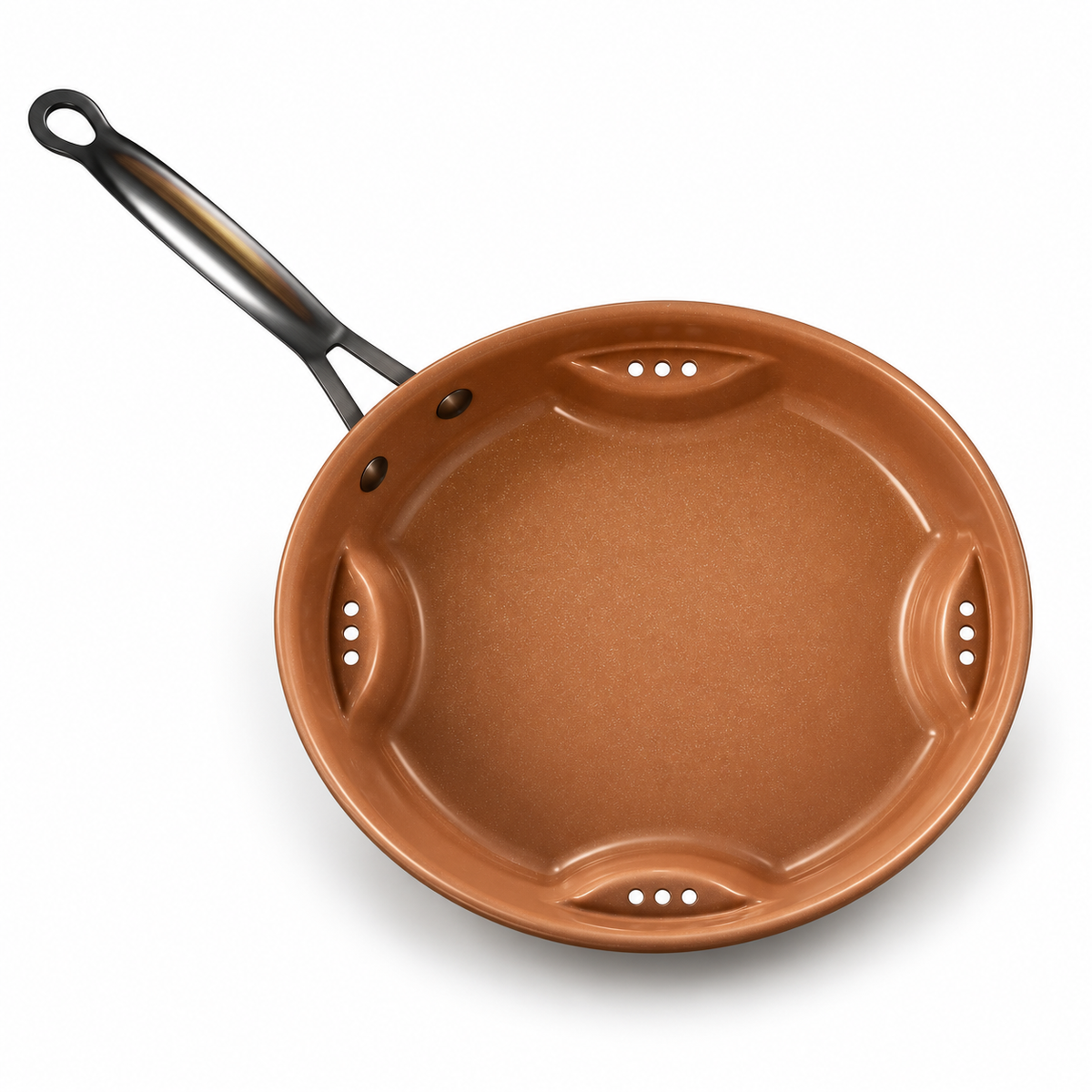 Tigaie Air Fry Ceramica 25cm, super rezistenta, fara ulei, timp scazut de coacere – imagine principală