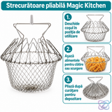 Strecurătoare Pliabilă Magic Kitchen din Oțel