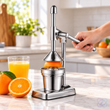 Storcător Manual de Citrice din Inox, 37 cm