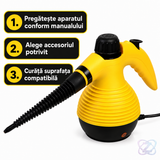 Aparat de Curățat cu Abur 1000W, Degresare și Dezinfectare, 250 ml