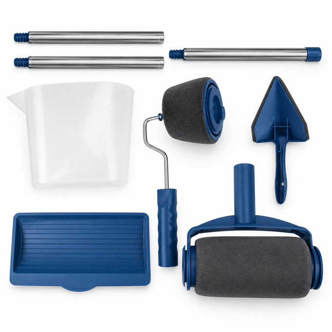 Set Trafalet cu Rezervor și Accesorii pentru Zugrăvit Rapid