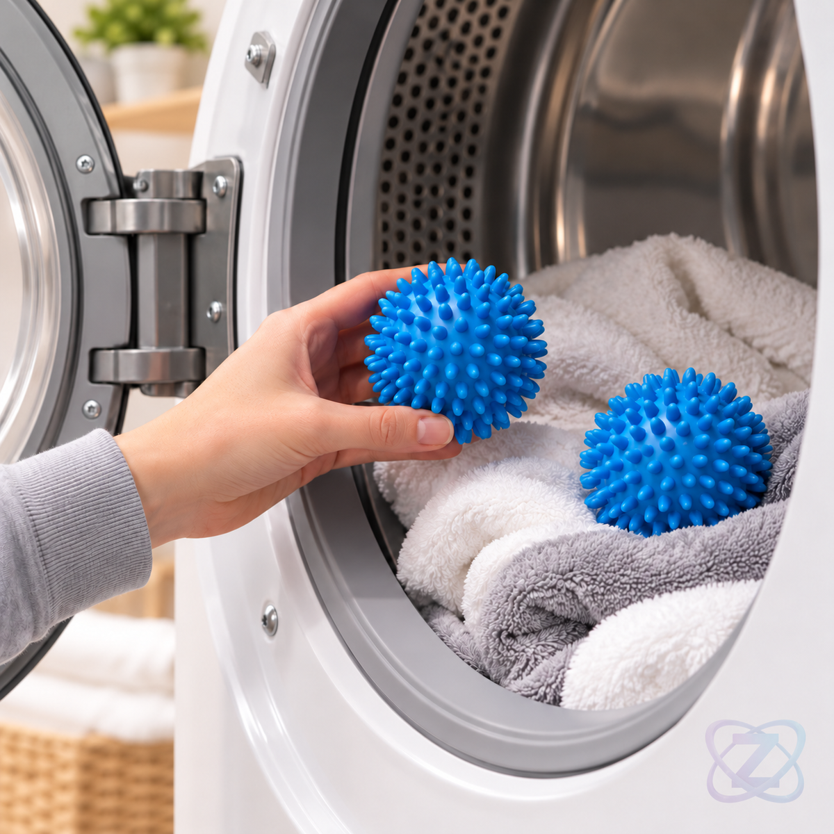 Set 2 bile pentru uscarea rapida a rufelor, Dryer Balls – utilizare