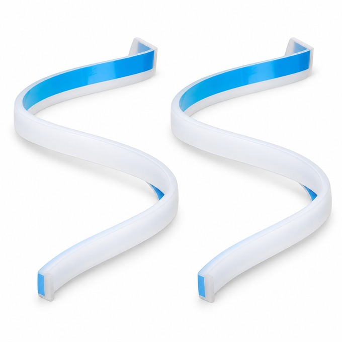 Set 2 Benzi LED Secvențiale de 45 cm pentru Faruri – Lumină de Zi și Semnal Secvențial