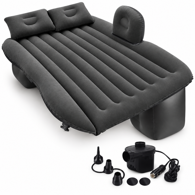 Saltea Gonflabilă Auto pentru Bancheta din Spate, 86 x 40 x 135 cm, cu Pompă