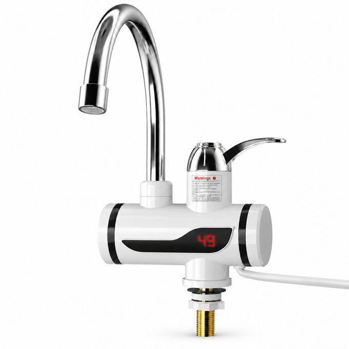 Robinet Electric cu Încălzire Instant a Apei, 3000W, cu Afișaj Digital