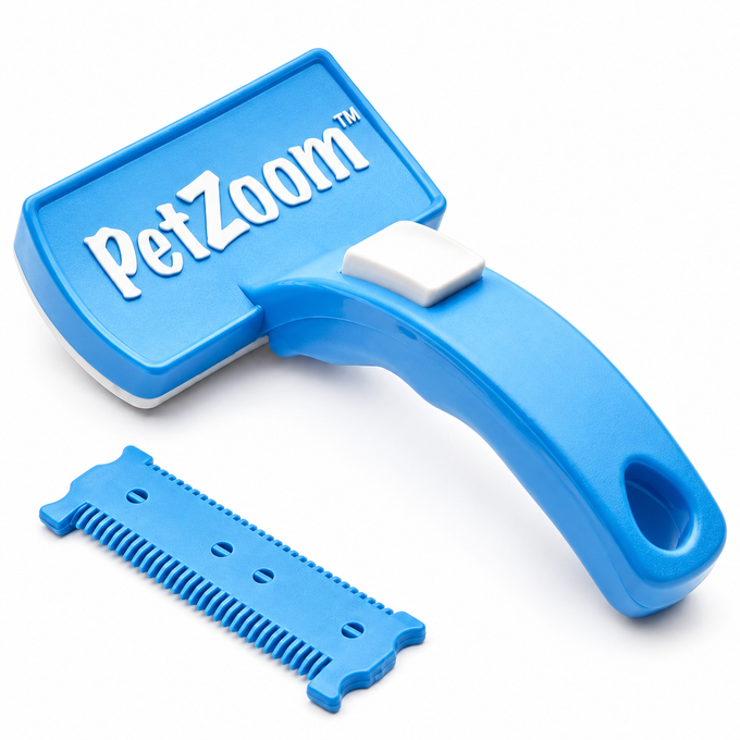 Perie Pet Zoom pentru Animale cu Sistem de Autocurățare