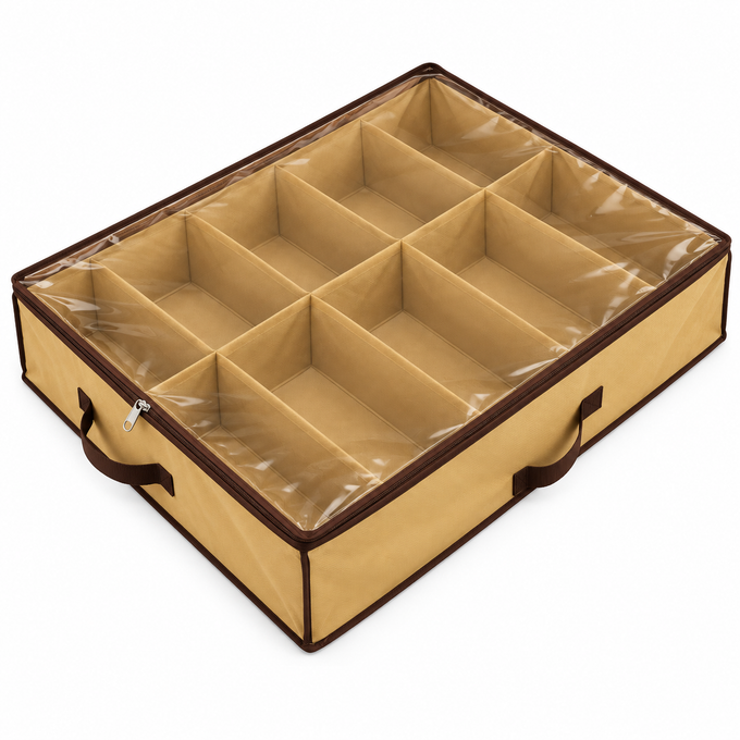 Organizator pentru Pantofi Shoes Under, pentru Sub Pat, 12 Perechi