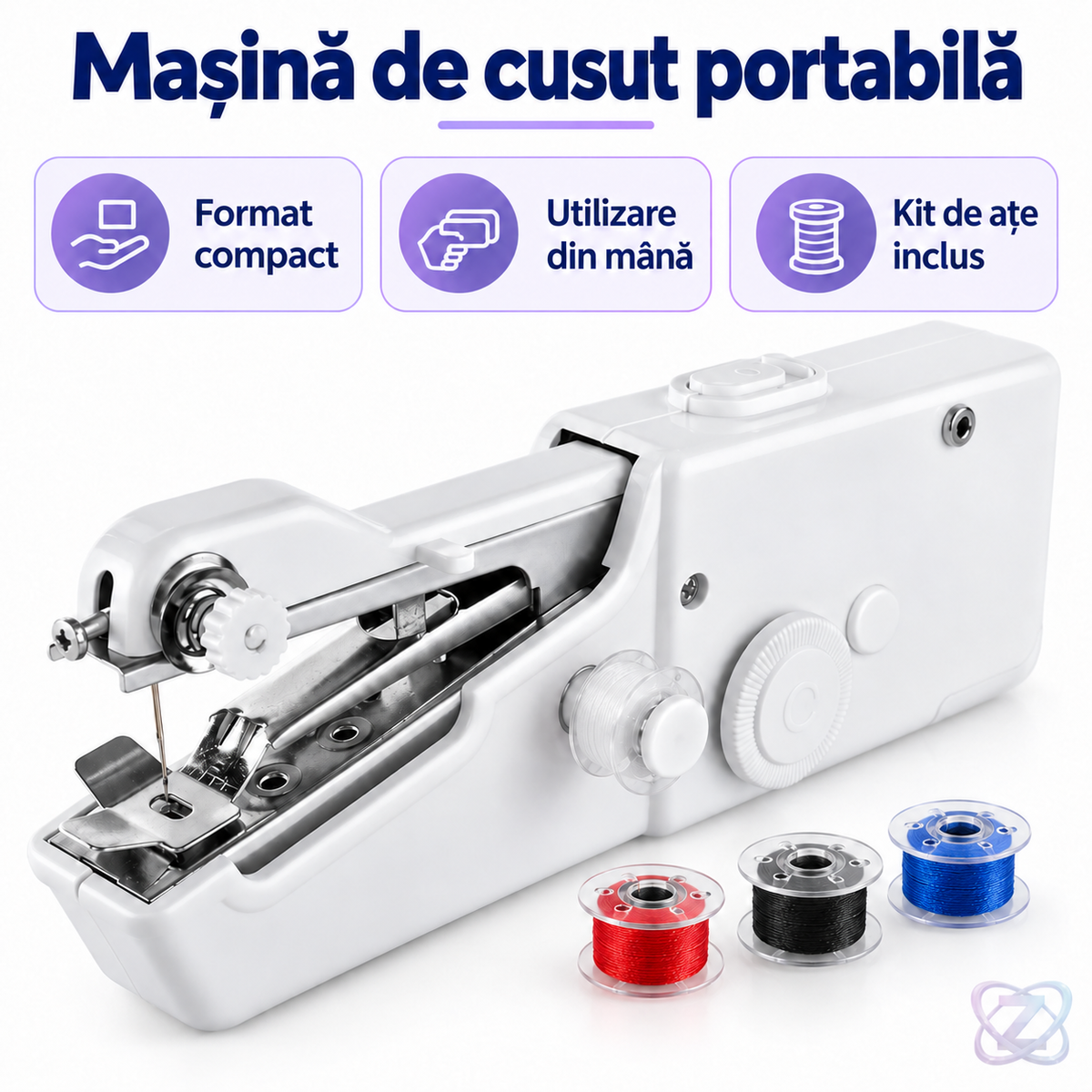 Mașină de cusut portabilă — caracteristici verificate