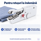 Mașină de Cusut Portabilă de Mână cu Kit de Ațe Cadou