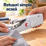 Mașină de Cusut Portabilă de Mână cu Kit de Ațe Cadou
