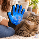 Mănușă pentru Părul Animalelor cu Zimți, Curăță și Masează în Același Timp