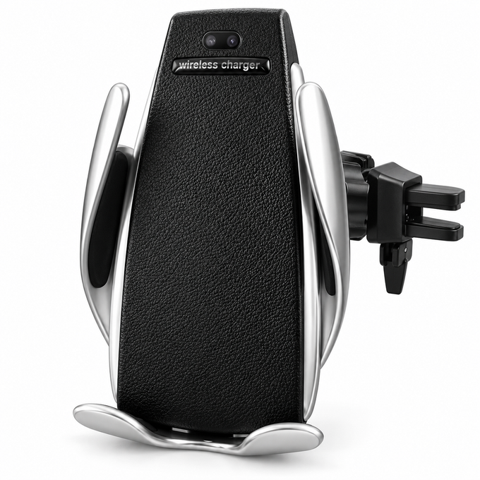 Încărcător Auto Wireless Fast Charge cu Sistem de Prindere cu Senzor Infraroșu