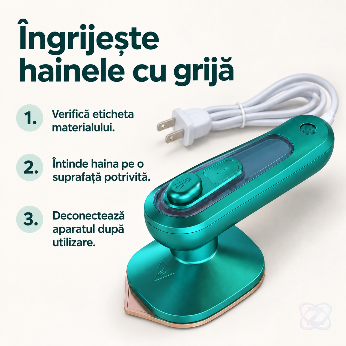 Fier de Călcat Vertical Portabil M2, cu Abur, pentru Haine pe Umeraș – instructions