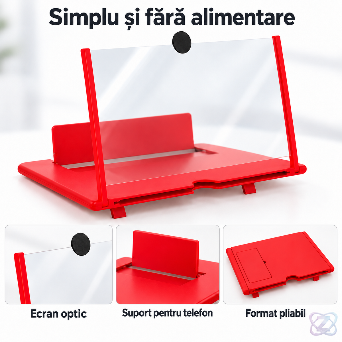 Ecran Lupă cu Efect 3D pentru Telefoane Mobile, fără Alimentare – caracteristici verificate