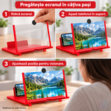 Ecran Lupă cu Efect 3D pentru Telefoane Mobile, fără Alimentare