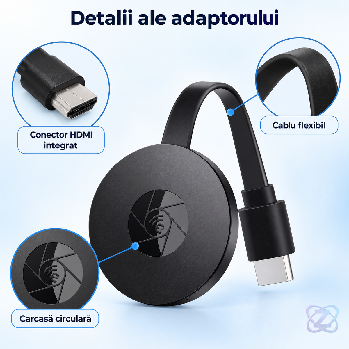 MiraScreen G2 Media Player Wireless HDMI pentru TV, Android și iOS, Full HD – features
