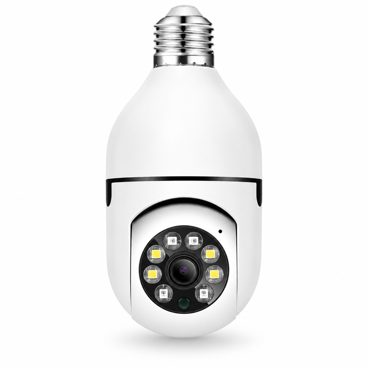 Cameră de Supraveghere tip Bec, Wi-Fi, 1080p, Rotativă 355°, cu Soclu E27 – hero