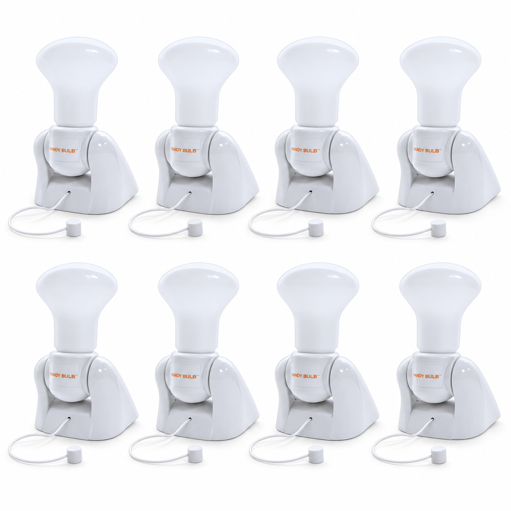 Set 8 Becuri LED fără Fir Handy Bulb, Economice, Lumină de Veghe