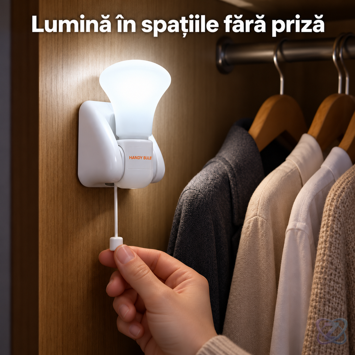 Set 8 Becuri LED fără Fir Handy Bulb, Economice, Lumină de Veghe – în utilizare