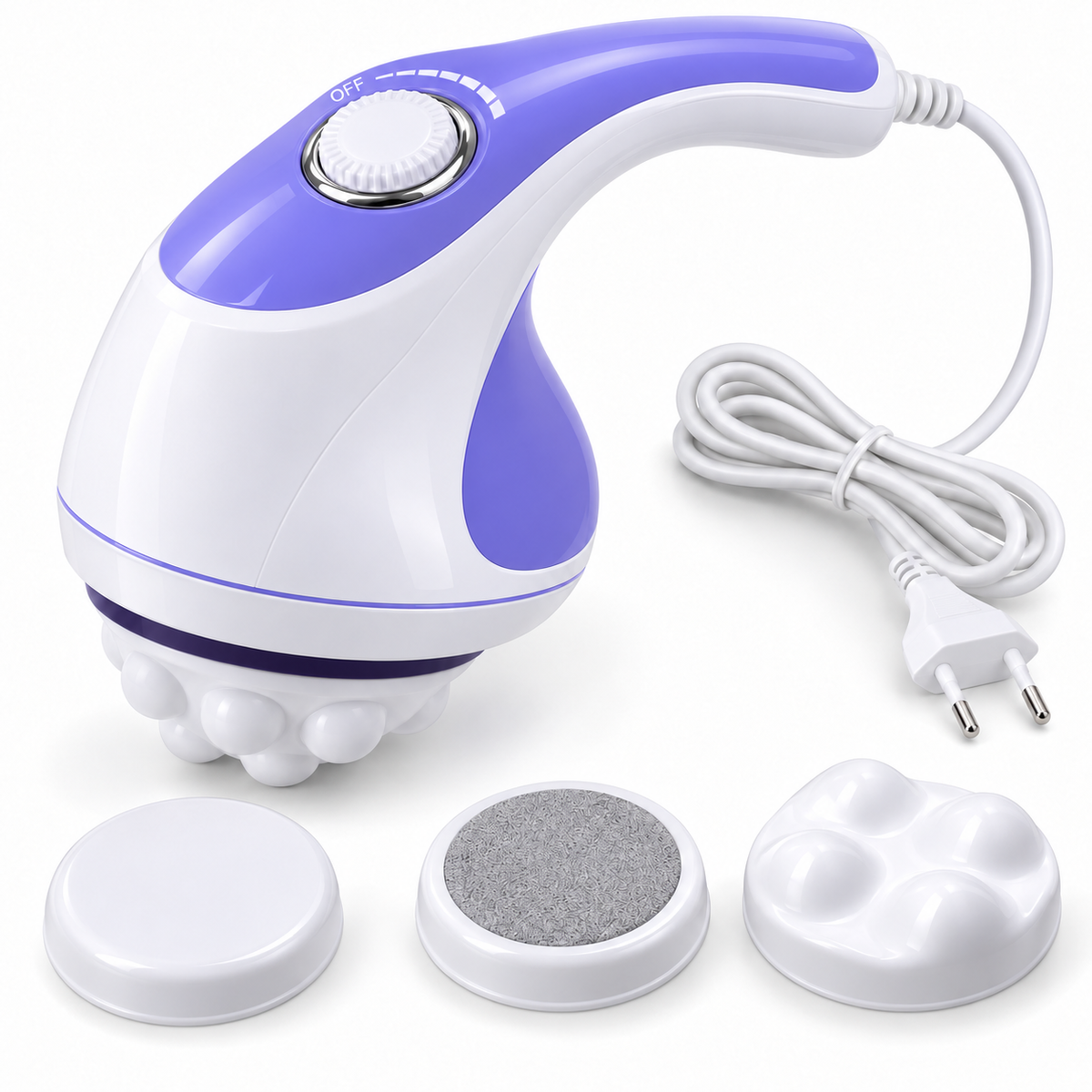 Aparat de Masaj Anticelulitic Relax Spin and Tone, cu 4 Capete Interschimbabile – hero