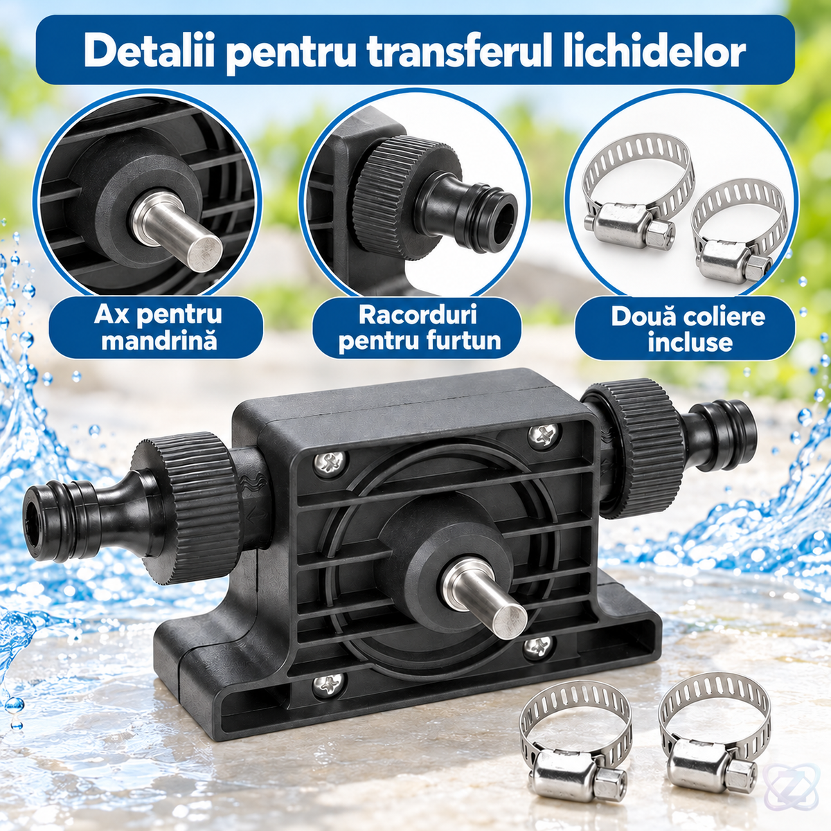 Pompă de Transfer Lichide pentru Bormașină, 20-30 Litri pe Minut – features